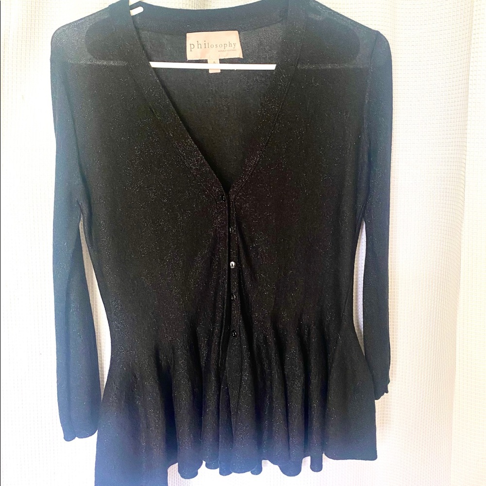Thin (lite) black Philosophy sweater